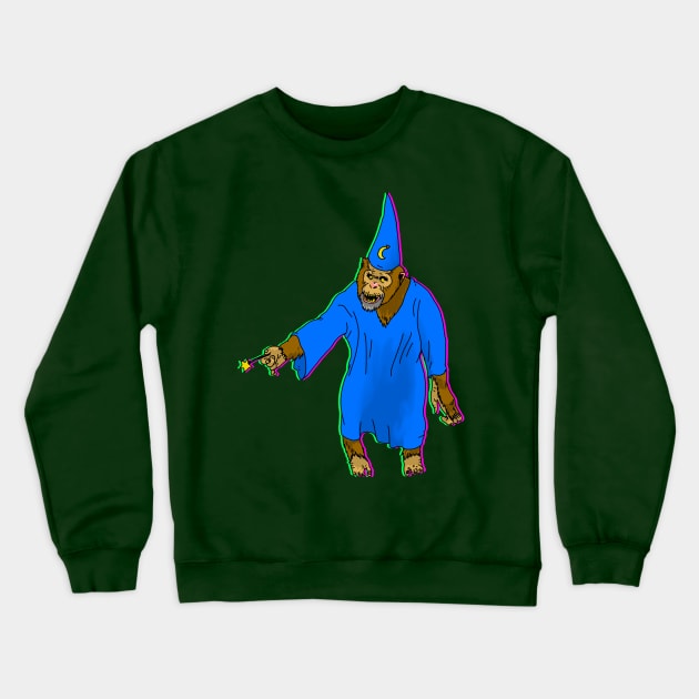 Chimp Wizard Crewneck Sweatshirt by ActualLiam